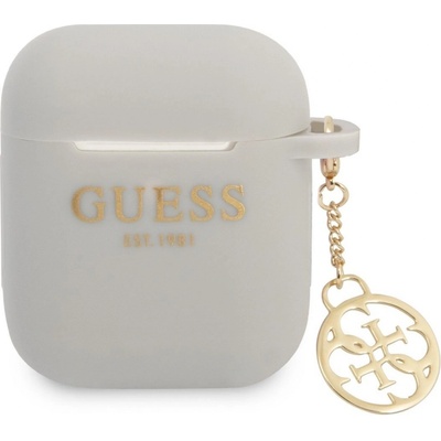 Guess 4G Charm Silikónové Puzdro pre AirPods 1 / AirPods 2 GUA2LSC4EG