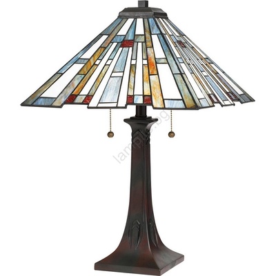 Elstead Lighting Quoizel QZ-MAYBECK-TL - Настолна лампа в стил Tiffany MAYBECK 2xE27/60W/230V (ED0406)