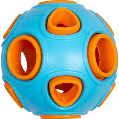 Jack and Vanilla míček na pamlsky modro oranžový 5 cm