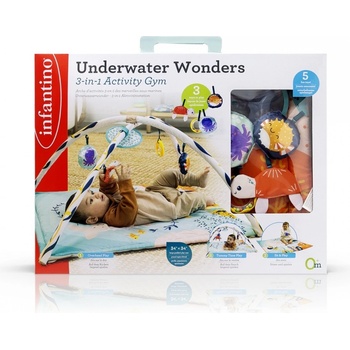 Infantino Активна гимнастика 3 в 1 Infantino - Подводни чудеса (IN313066)