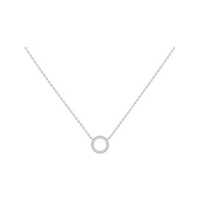 Nubis® Stříbrný náhrdelník zirkonové kolečko NB-2455