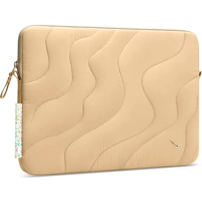 tomtoc Елегантен калъф за MacBook Pro 15, MacBook Air 15 и лаптопи до 15 инча - Tomtoc Terra A27 Laptop Sleeve (бежов) (A27E3K1)