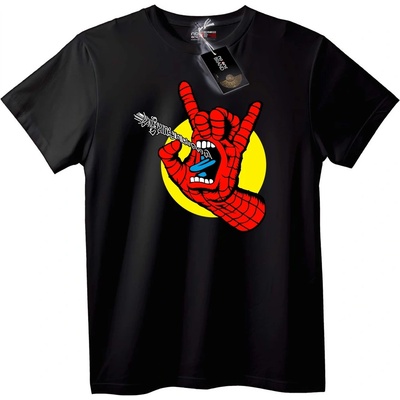 NOONEBRAND Тениска Spider-Man Рок Ръка - L, White