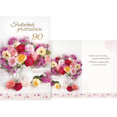 UNIPAP přání k narozeninám 90 M11-536 T PRANI_T_2256 549519 – Sleviste.cz