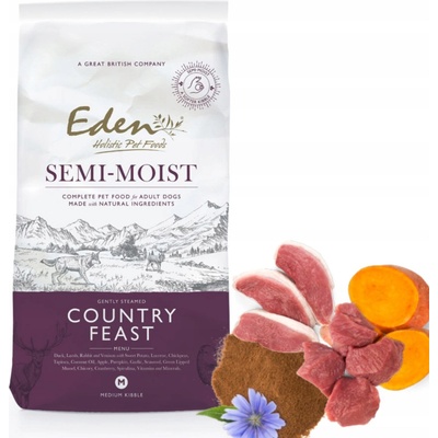 Eden Country Feast Polomäkké Kačacie s jahňacím mäsom a batátmi 2 kg