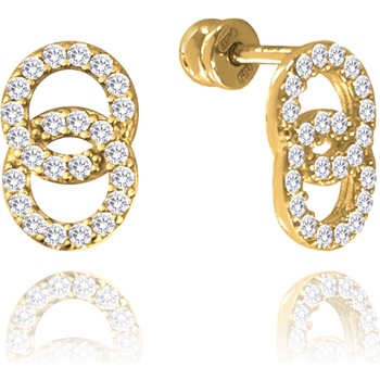 MINET Zlaté náušnice Au 585/1000