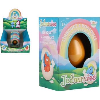 Teddies Vajcia liahnuce a rastúce jednorožec 6cm v krabičke 7,5,5