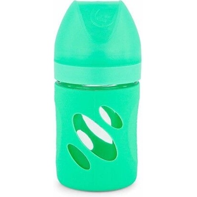 Twistshake kojenecká láhev AntiColic skleněná pastelově zelená 180 ml