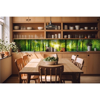 DIMEX ART s. r. o Фототапет за кухня - буйна зелена гора 420 x 60 см