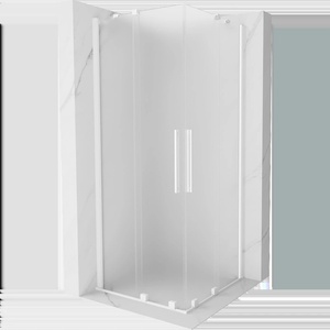 Mexen Velar Duo плъзгаща се душ кабина 100 x 100 см, матирано стъкло, бяла - 871-100-100-32-20 (871-100-100-32-20)