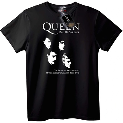 NOONEBRAND Тениска Queen Дни от живота - 2XL, Black