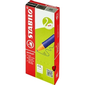 STABILO pointball 10бр/опаковка червена химикалка с бутон 6030/40B10 (6030/40B10)
