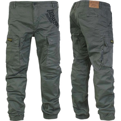 Kalhoty Yakuza Premium Selection cargo 3854 tmavě zelené olivové