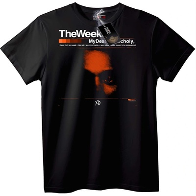 NOONEBRAND Тениска The Weeknd Меланхолия - M, Black