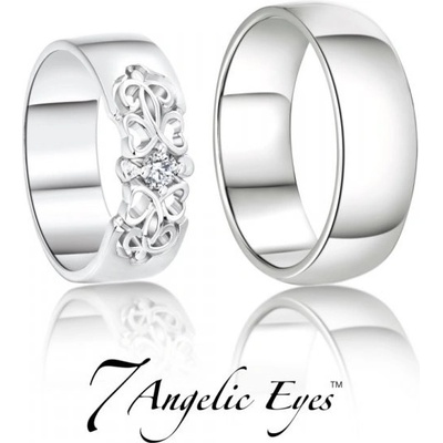 Goldpoint Stříbrné snubní prsteny 044 Ron a Bridgite