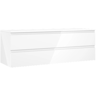 Mexen Orio шкаф за баня за мивка, 140 см с плот, 2 чекмеджета, бял гланц - 91A10-14047-2-BFFC00 (91A10-14047-2-BFFC00)