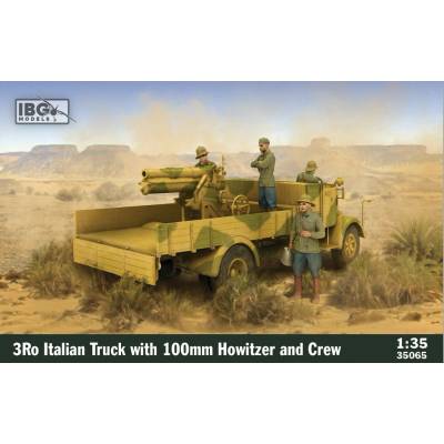 IBG 3Ro Italian Truck with 100mm Howitzer and Crew Figures 4 figures included 1:35