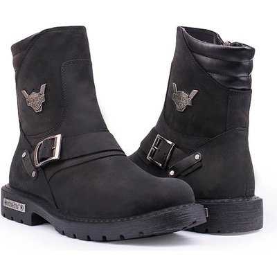 Marwells Мъжки боти от естествен набук - Черни 2021083434 (320582_Черно)