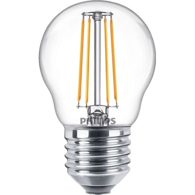 Philips LED kapka filament P45 4.3W/40W E27 2700K 470lm NonDim 15Y BL˙
