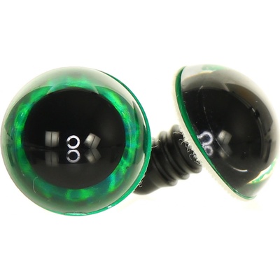 Oči metalické zelené 18 mm