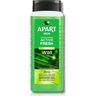 Apart Men pánsky sprchový gél 3v1 na telo tvár na vlasy Wild 500 ml