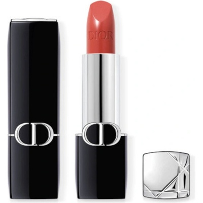 Dior Rouge Dior Satin dlouhotrvající rtěnka hydratační květinová péče o rty se 2 finiši 525 Chérie 3,5 g