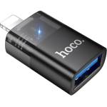 hoco. iPhone 14 Plus / 14 Pro Max / 14 Pro HOCO UA36 адаптер USB-букса - Lightning, OTG, ЧЕРЕН (UA36)