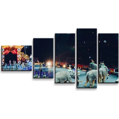 Sablio Obraz - 5-dílný Cirkus - 100x60 cm