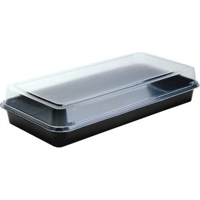 Lunch box čierna transparentná 270x135x54mm, 100026367