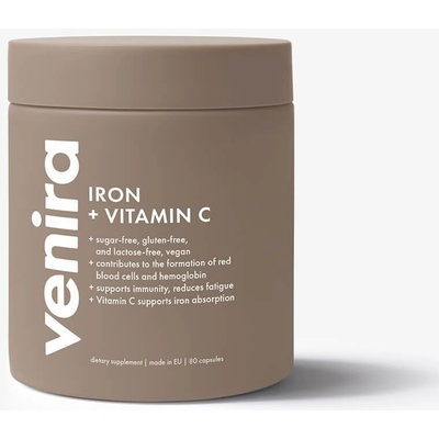 Venira železo + vitamin C 80 kapslí