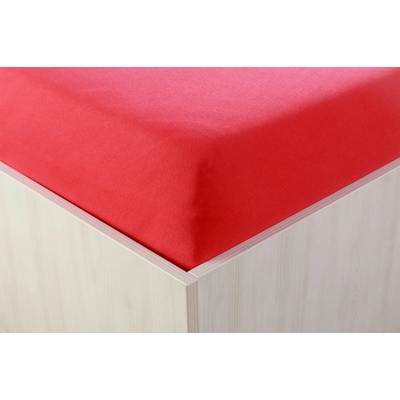 Teptex Prostěradlo jersey s lycrou červené 90x200