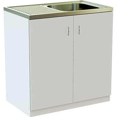 UH Kuchyňská skříňka bílá s dřezem 84 x 80 x 50 cm – Zboží Dáma