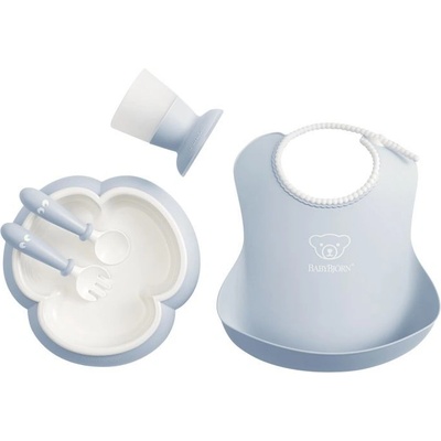 BabyBjörn Detský jedálenský set Babybörn Blue 5 dielny
