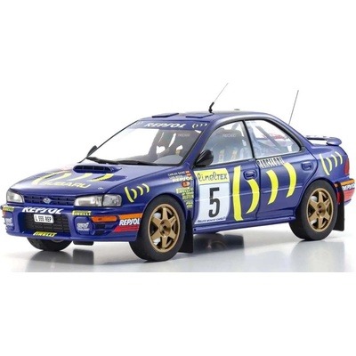 Kyosho Subaru Impreza Carlos Sainz No.5 Winner Monte Carlo 1995 1:18