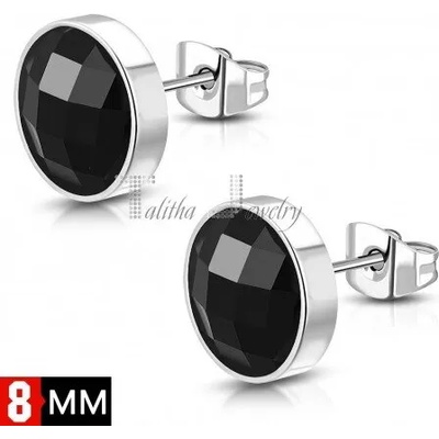 Talitha Обеци с черен цирконий