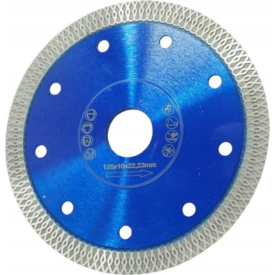 Diamantový kotouč Verdekam 125 mm pro řezání dlažby a žuly, 22,2 mm, 1,4 mm