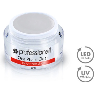 Professionail LED UV Gél jednofázový číry 30 ml