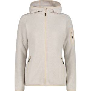 CMP Дамско поларено яке CMP Women's Jacket Fix Hood Jacquard Knitted 3H19826 Fleece jacket - Vaniglia / Bianco / Cream / Off White - размер 34 (EU) (105-4940-3511)