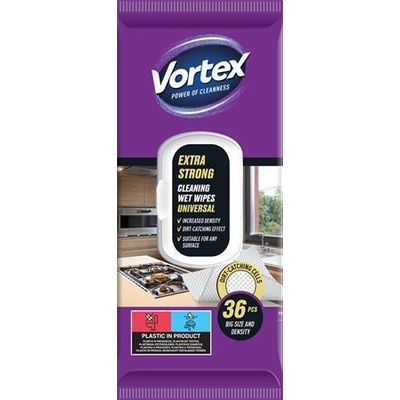 VORTEX Vlhčené utěrky, univerzální, extra silné, s uzávěrem, 36 ks