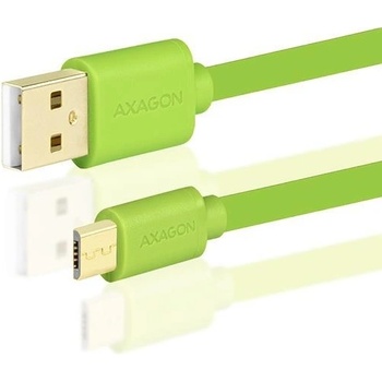 Axagon BUMM-AM05QG Micro USB, 2A, 0,5m, zelený