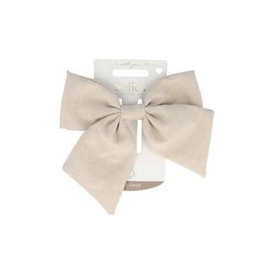 Solida Patentspange Schleife beige Sponky do vlasů Unisex 30 g