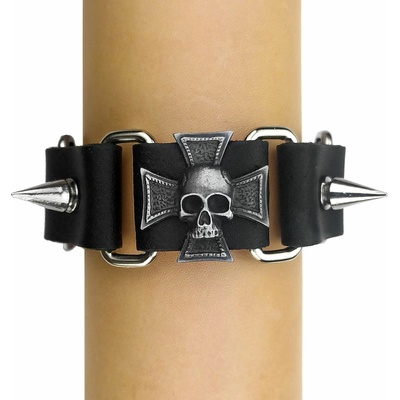 Leather & steel fashion гривна death skull - lsf1 120