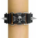 Leather & steel fashion гривна death skull - lsf1 120
