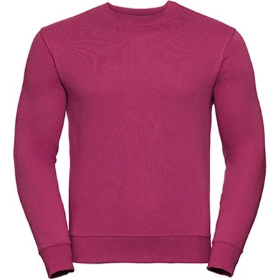 Russell unisex mikina z česané bavlny R-262M-0 Fuchsia