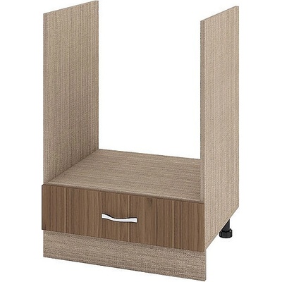 ИРИМ Долен шкаф за вградена фурна с чекмедже Сити МО-36 мока / орех адмирал 60 см