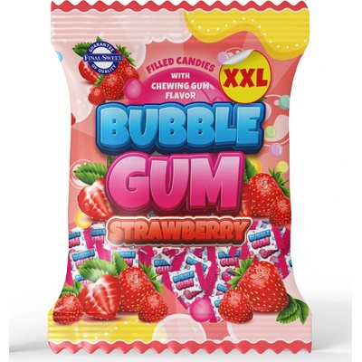 Bubble gum XXL strawberry 300 g