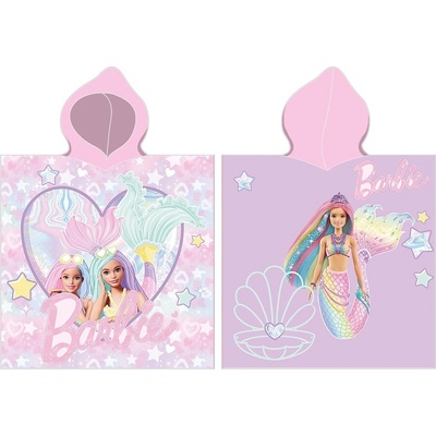 Carbotex Dětské pončo 55 x 110 cm Barbie modelka