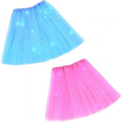 Kids World LED svítící sukně Glow Princess modrá