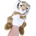 Rappa Плюшена играчка Rappa Еко приятели - Кукла за театър, Тигър, 28 cm (185869)