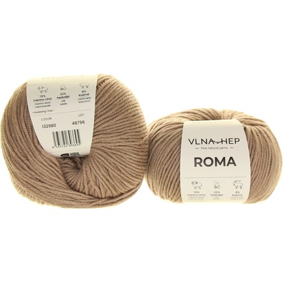 Vlna Hep Roma 132980 šedohnědá